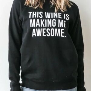 Brunette The Label
Brunette the Label black crew neck quote sweatshirt size m/l